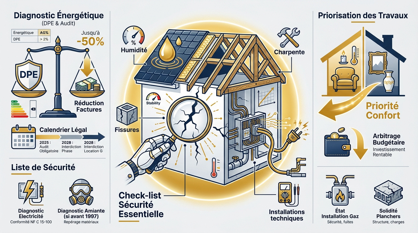 Liste des diagnostics immobiliers essentiels pour réussir sa rénovation