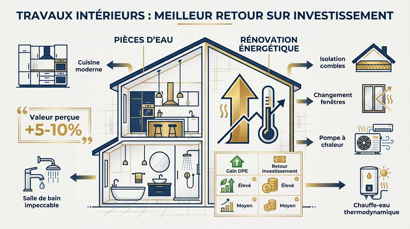 Rénovation d'une cuisine moderne pour valoriser un bien immobilier