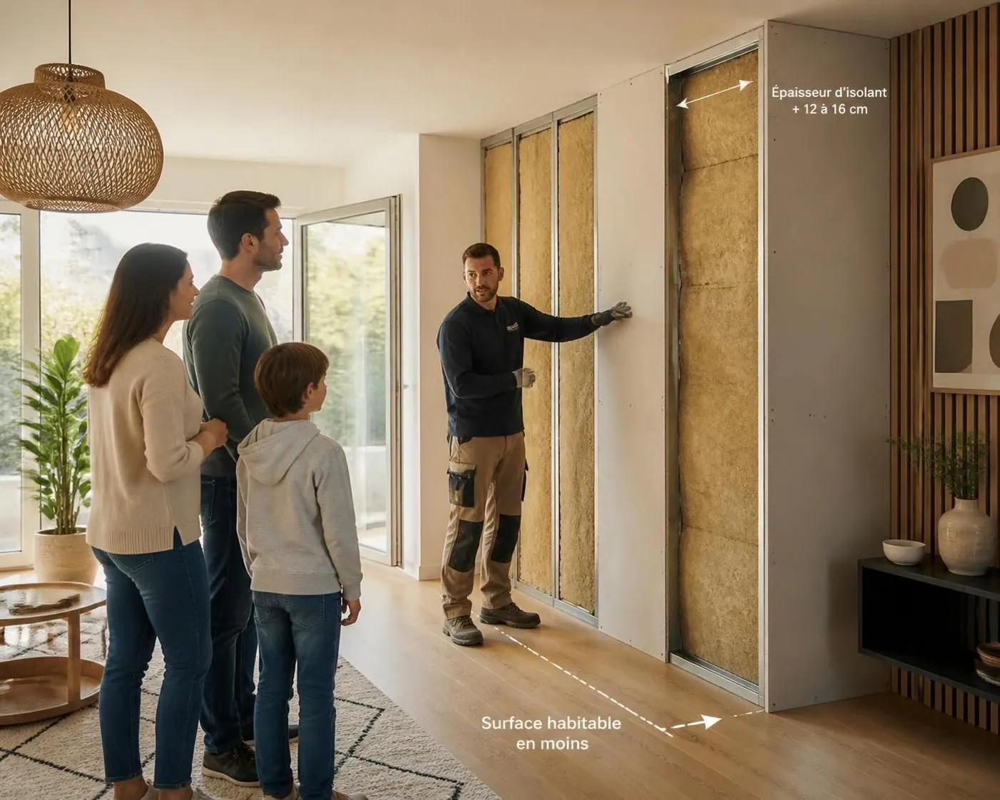 découvrez les différentes options d'isolation des murs par l'intérieur, leurs coûts associés et leur impact sur la surface habitable de votre logement.