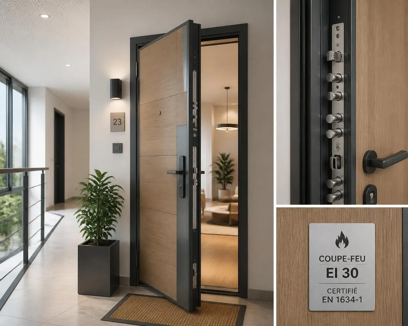 découvrez tout ce qu'il faut savoir sur les portes palières : prix, réglementation anti-feu et conseils pour bien choisir la porte idéale pour votre appartement.